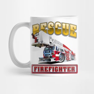 Cartoon Fire Truck Mug